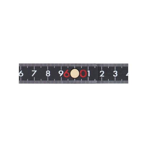 Sankyo Corporation DBLTACT Fiber Folding Ruler, Black, DT-FOJ-BK