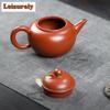 250ml Exquisite Yixing Purple Clay Teapots Master Handmade Peony Pot Raw Ore Zhu Mud Tea Maker Kettle With Strainer Zisha Teaset