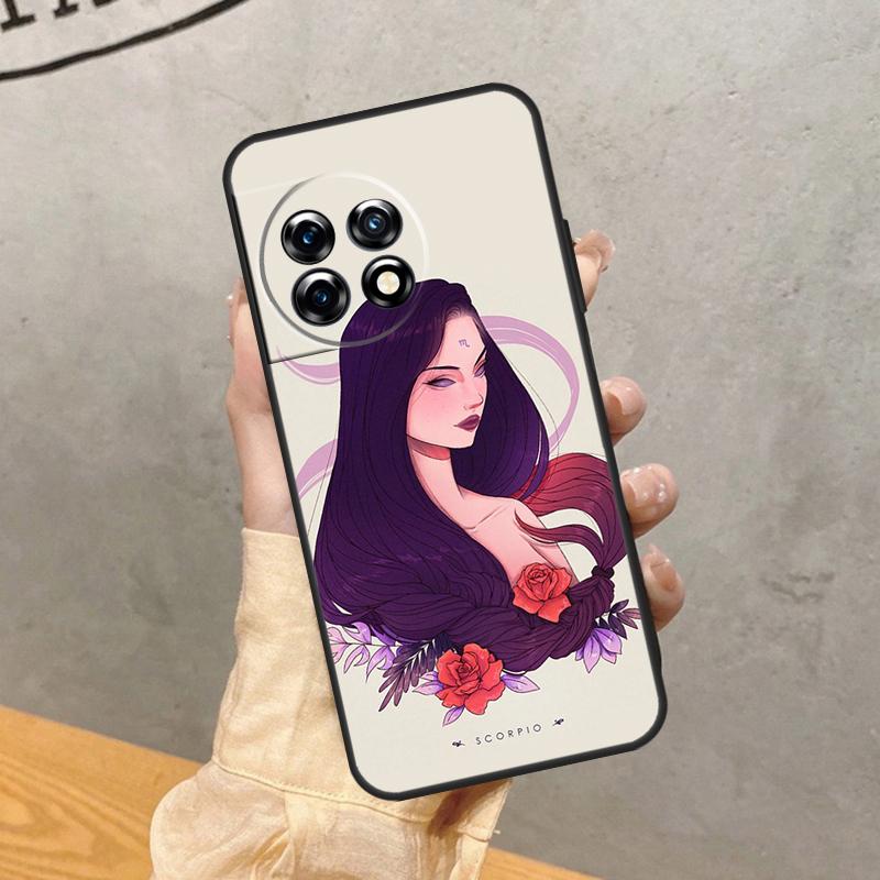 Horoscope Girl Scorpio Taurus Virgo Case For OnePlus Nord 5 CE 2 3 4 Lite N20 N30 OnePlus 15 13 12 11 13T 10T 12R 13R 15R Cover