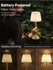 Modern Vintage Farmhouse Iron Wedding Decor Nightstand Hotel Restaurant Bedside Luxury Rechargeable Cordless LED Touch Control