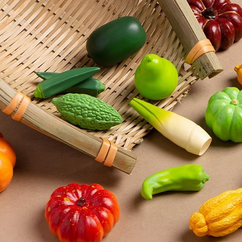 Miniatures imitation légumes micro paysage ornements figurines pour décorations de maison décoration de chambre bricolage maison de poupée accessoires