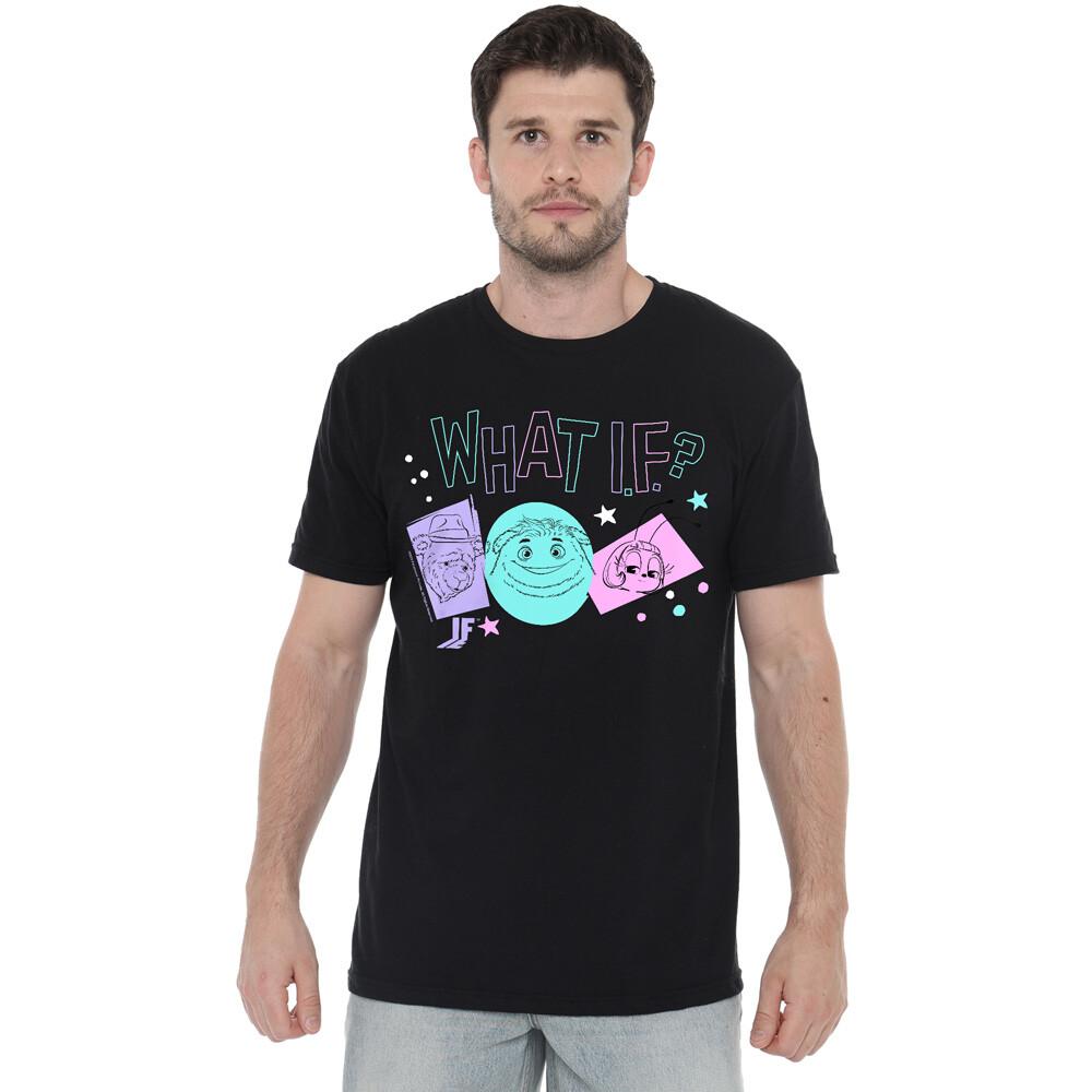 If Movie Imaginary Friends What If Color Pop T-Shirt S-2XL, Black Unisex T-Shirt XXL