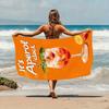 Extra Large Quick-Absorbing Beach Towel,Vibrant Cocktail Design with "It'S Aperol" Print, Ultra-Soft Microfiber