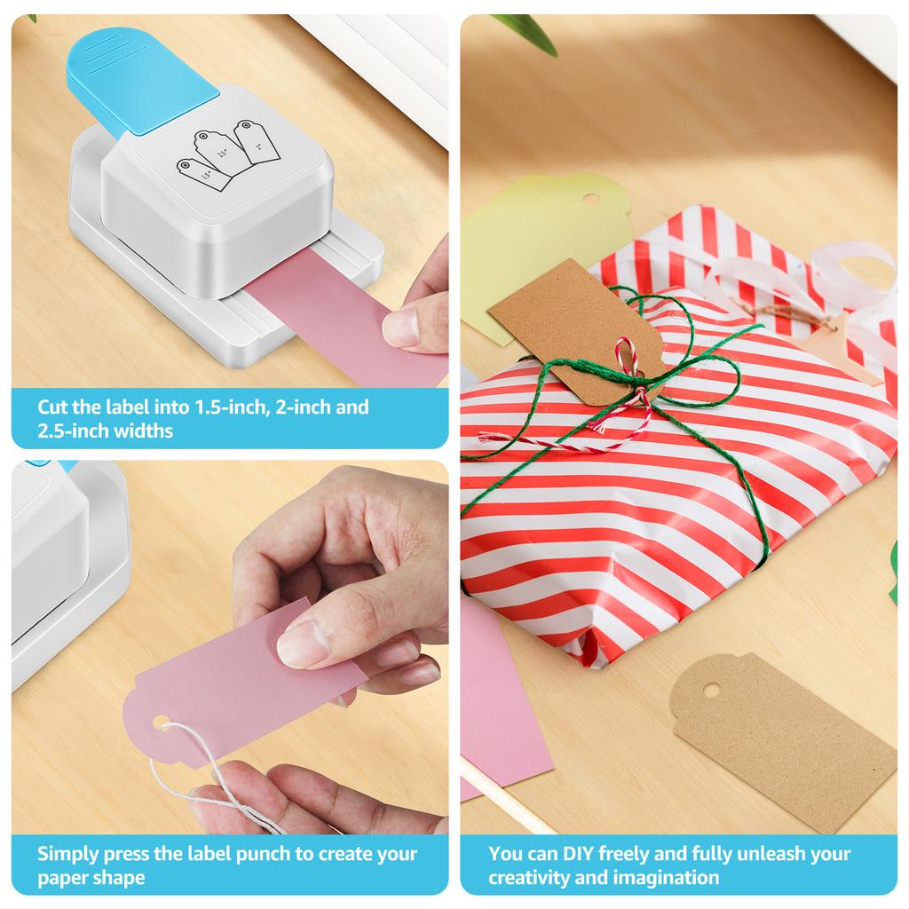 Corner Punch Craft Tag Punches Paper Tag Punch for DIY Paper Crafting Scrapbooking Card Design and Scrapbookin Office Supplies