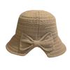 French Style Autumn and Winter Temperament Solid Color Knitted Fisherman Hat for Women Versatile Basin Hat Showing Face Small Face Covering Bucket Hat