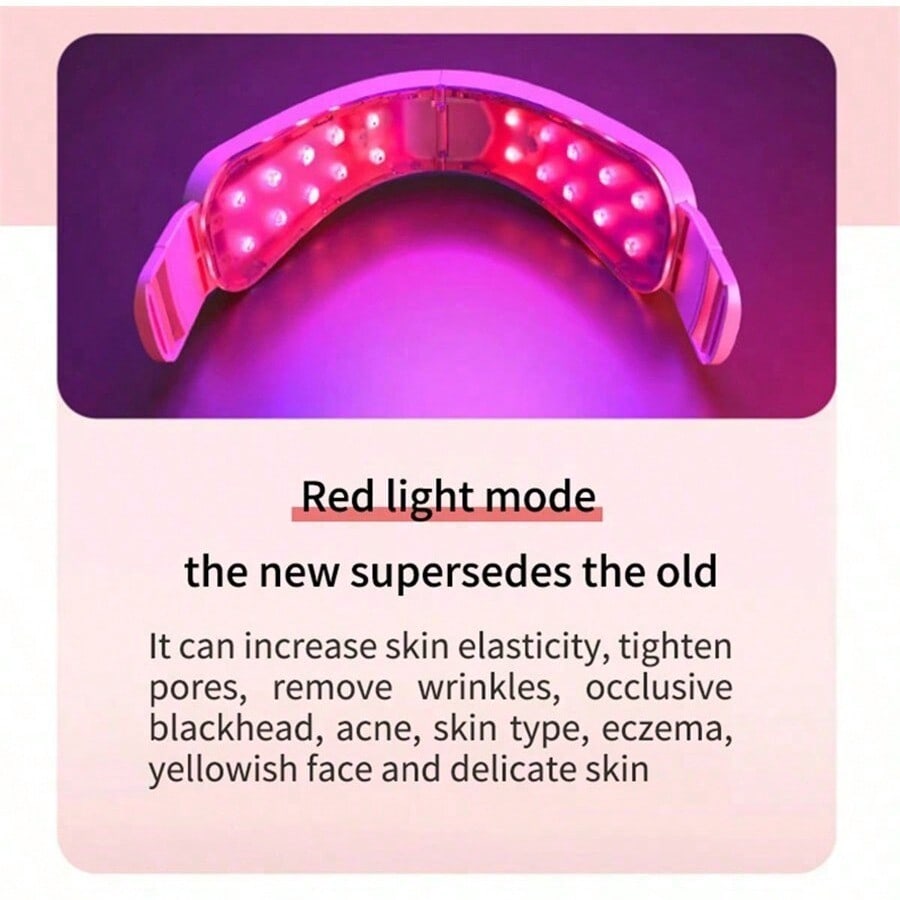 Elektrischer V-Gesichts-Schönheitsmassager, Einstellbare Intensität Gesichtsmassagegerät mit LCD-Display, Valentinstagsgeschenk