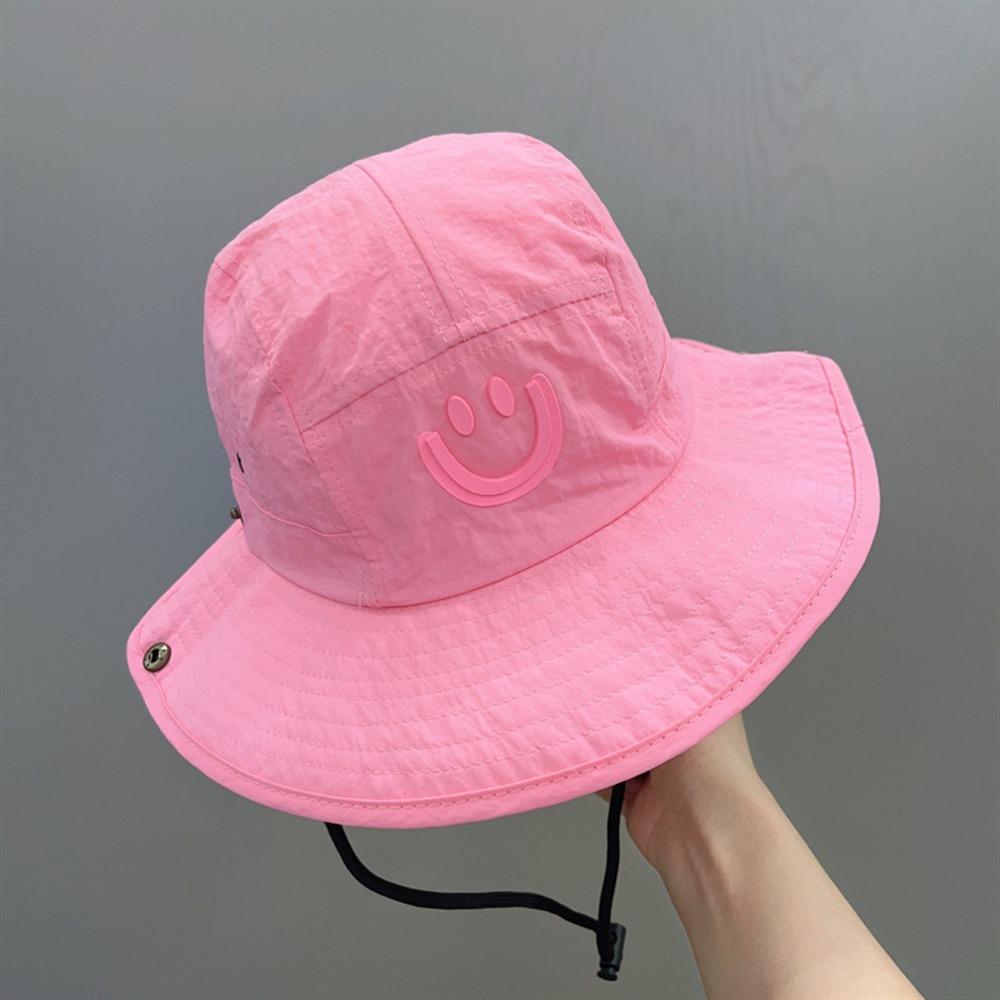 Outdoor UV Protection Kids Bucket Hat Breathable Cotton Fishing Hat Cute Cartoon Panama Hat