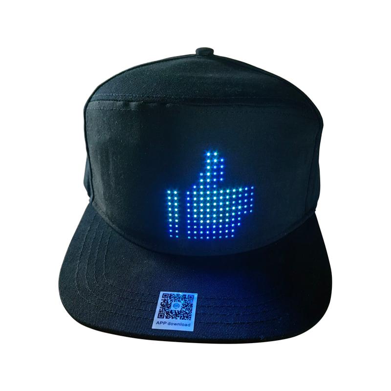 App-Controlled Programmable Luminous Hat for Party Flashing LED Messages