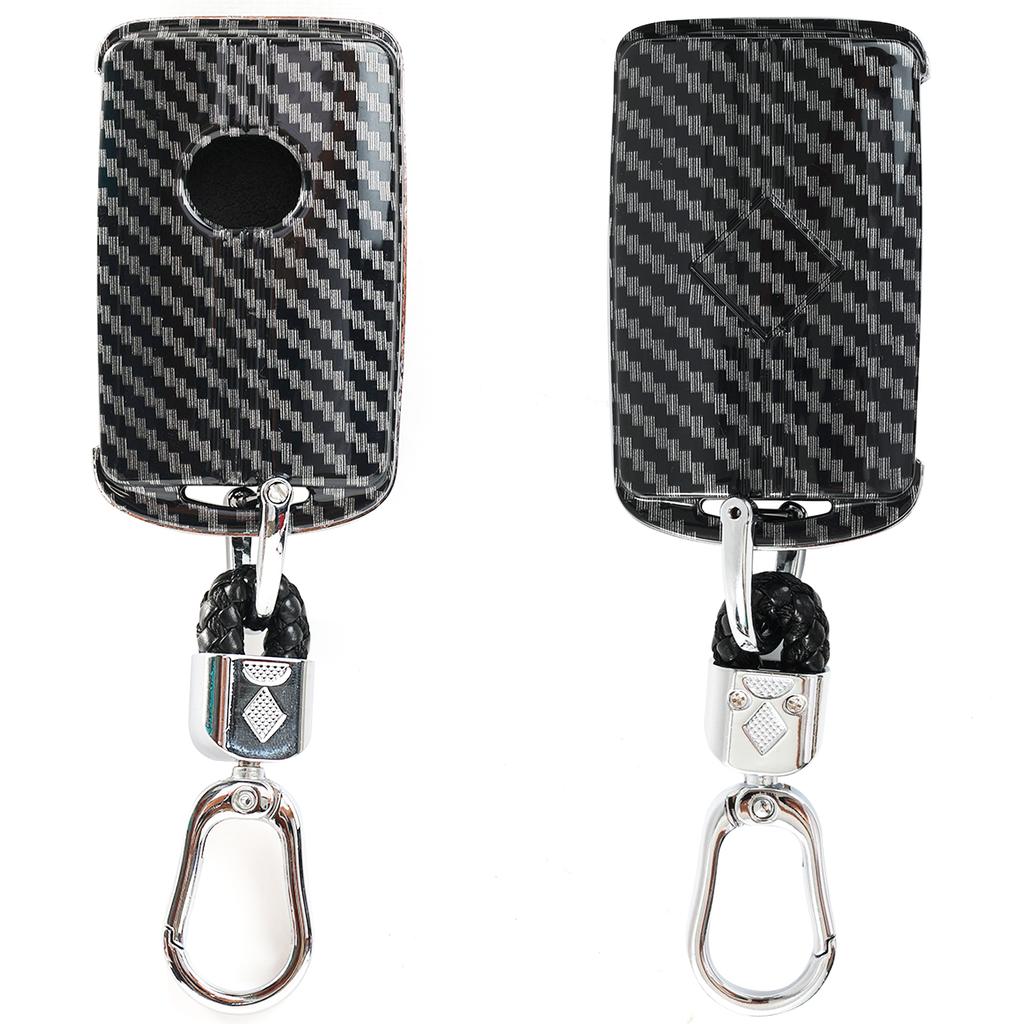 For Mazda 3 6 CX30 CX50 MX5 CX3 CX5 CX9 2021 2022 2023 Remote Carbon Fiber 2 3 4 Button Key Fob Cover Case Shell Holder Protect