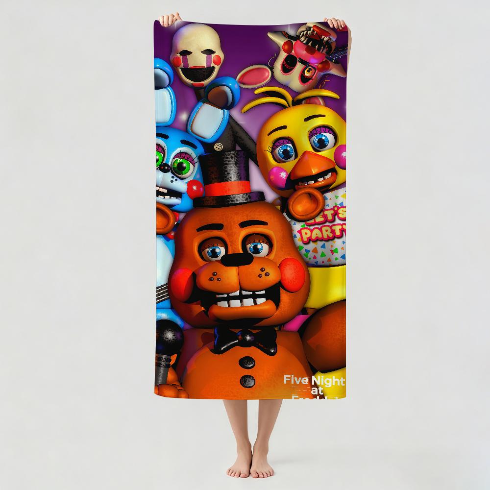 Game F-Five N-Nights at F-Freddys Towel Drying Bath Towel Applicable To Light Swimming Camping Yoga Beach Out
