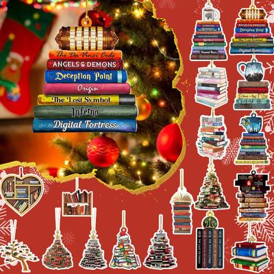 Ozdoby na vánoční stromeček Ozdoby Kniha Dovolená do auta Vánoční závěsná dekorace Ornament Zimní ozdobné dárky Vnitřní Venkovní Na vánoční stromeček Domácí dekorace