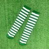 Green and White Stripes