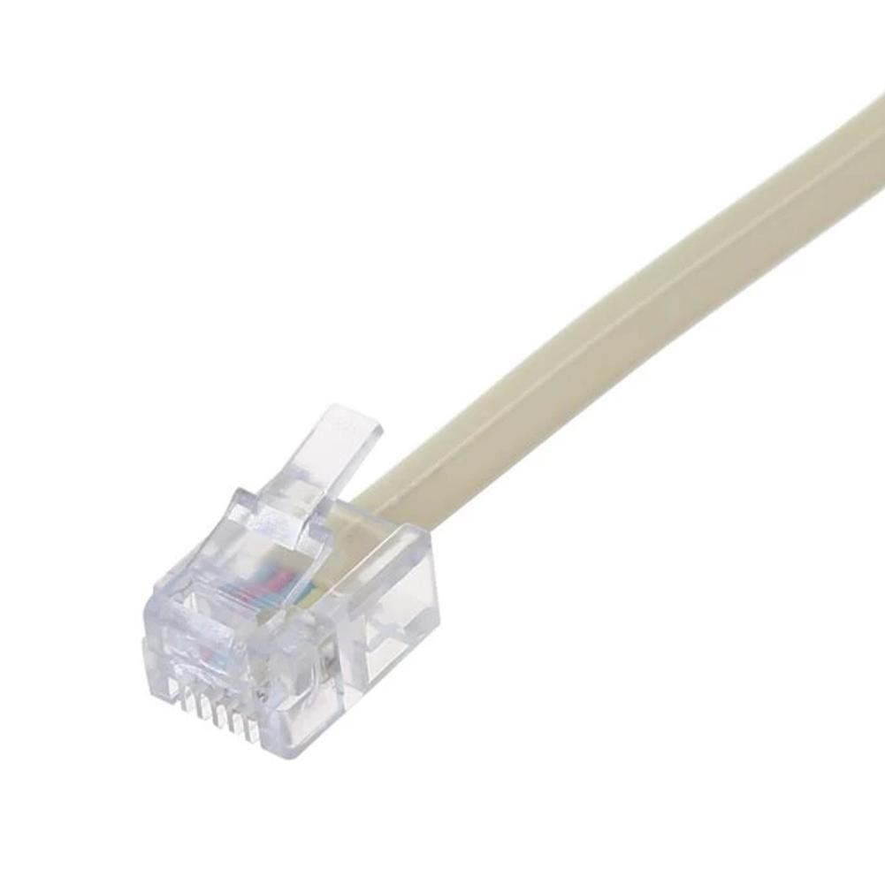 1pc High Quality One Point Two 6P4C RJ11 Dual Female Splitter Telephone Extension Male Connecto X1M0