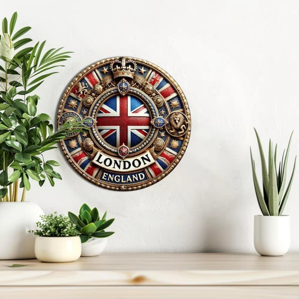Vintage London-Inspired Wall Art - Perfect for Home, Office, Bar & Kitchen Decor,  Ideal Gift for Thanksgiving & Christmas