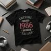 AWESOME SINCE 1986 LIMITED EDITION Tshirt Born In 1986 Unisex Gifts Tee Tops Modern and Trendy Men Women Casual Streetwear