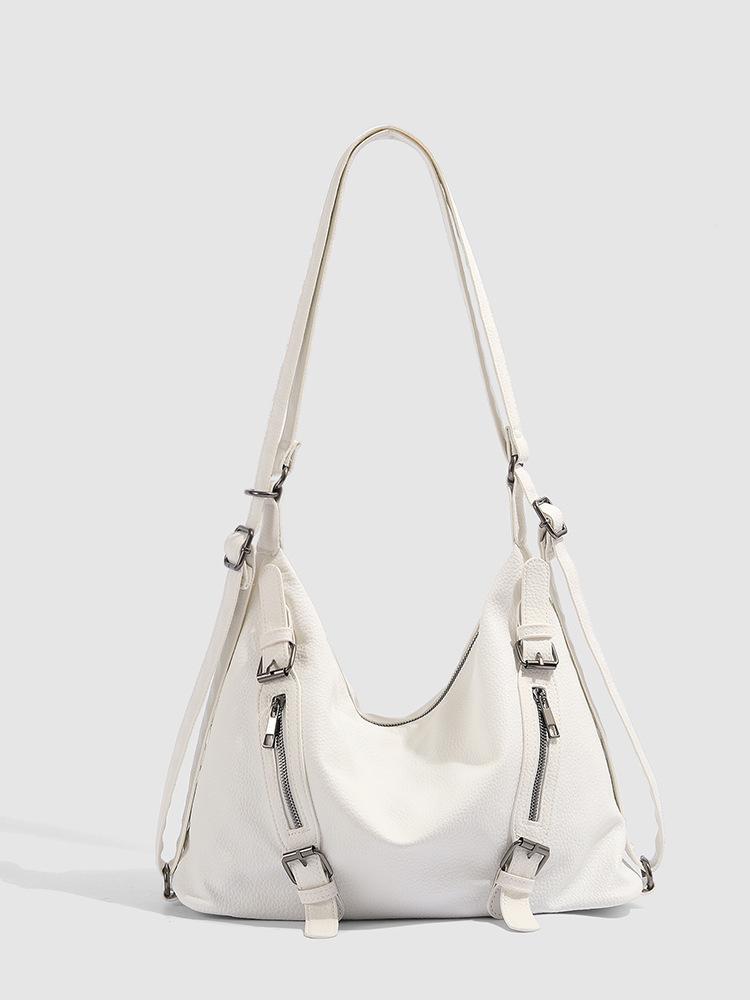 

Рюкзак Locomotive Spice Girl 2025 Новый Ретро Простой Большой Вместимости Одно отделение Трехцелевой Регулируемый Плечевой Тоут белый