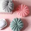 Pumpkin Shaped Bath Loofah Sponge With Extra Thick Soft Mesh Durable Hanging Rope For Daily Home Shower Bathing Use