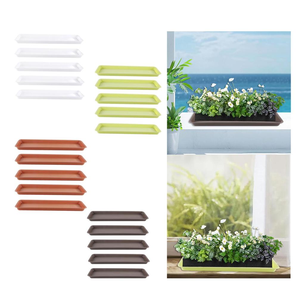 5x Plant Saucers Plant Water Drip Trays for Courtyard Garden Windowsill