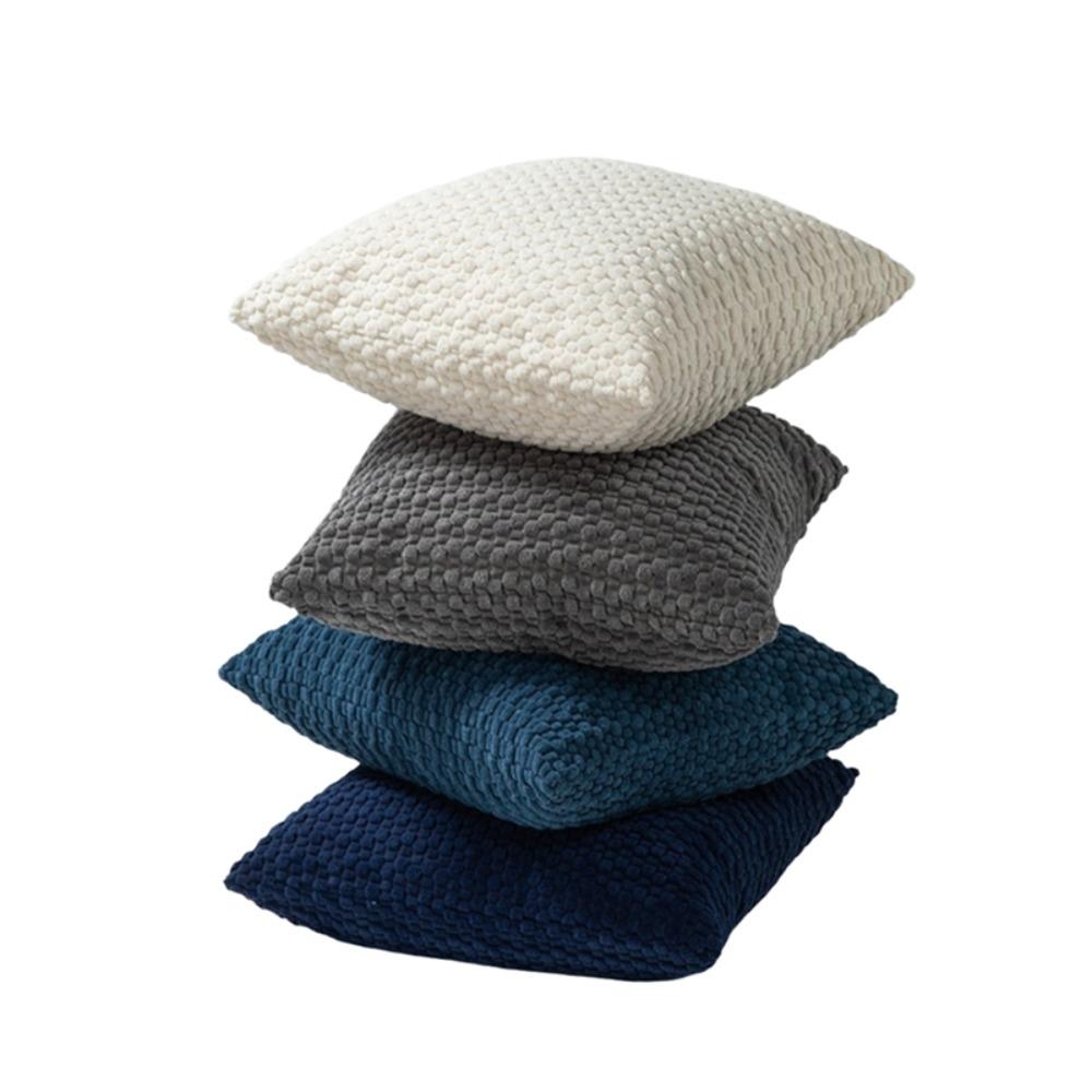 4PCS Solid Color Corn Kernel Throw Pillow Cover Grainy Texture Pillowcase Farmhouse