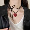 Charms Rope Chain Necklace Korean Style Sweater Chain Creative Love Pendant Necklace  Girl