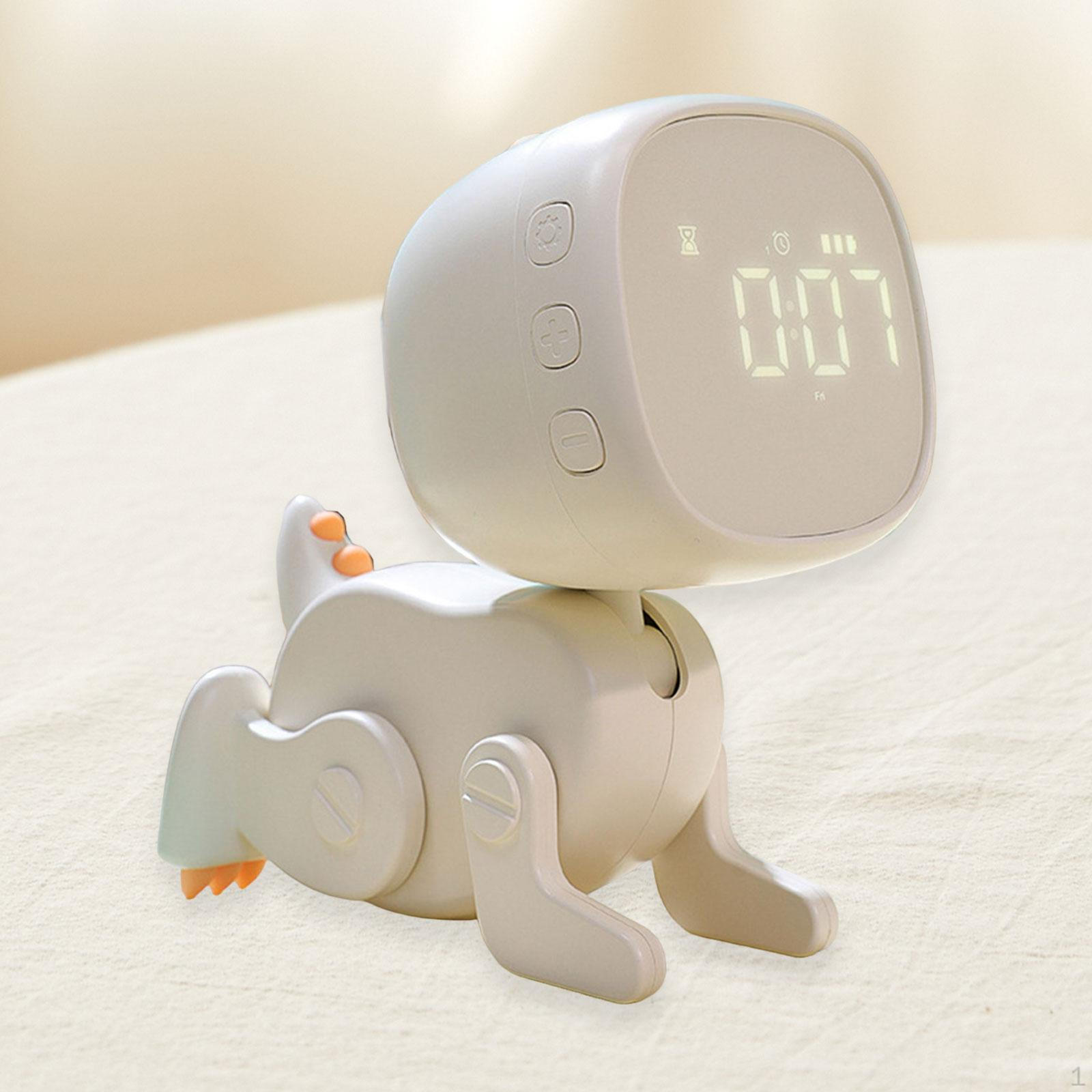 

Цифровой будильник, фигурка для спальни, милый детский стол, динозавр для малышей жёлтый