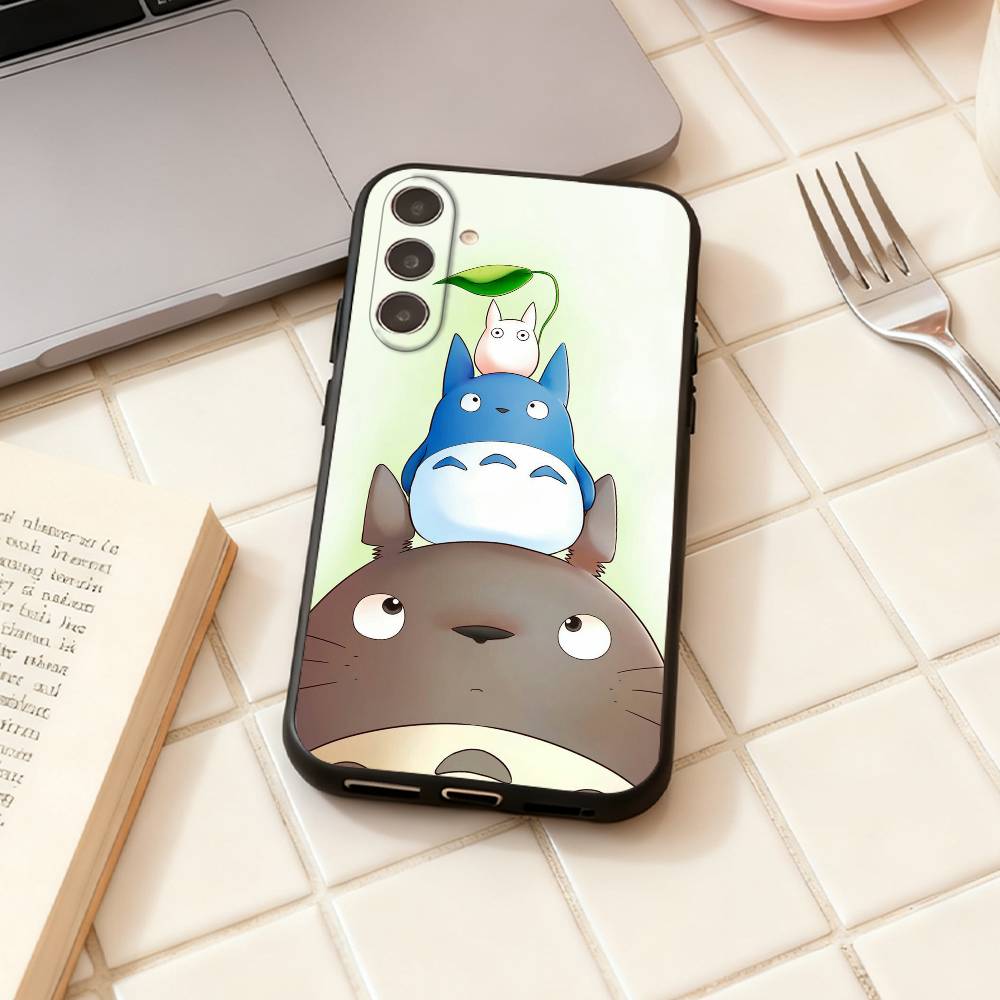 Cartoon Cute T-Totoros   Phone Case For Samsung Galaxy A73,A72,A71,A70,A53,A52,A51,Others Soft Black Shell