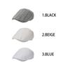 Basic Enchi Linen Herringbone Tuck Hunting Cap Lightweight and Breathable Linen Herringbone Hunting One Size Fits All and - Blend, Pattern, Cap,