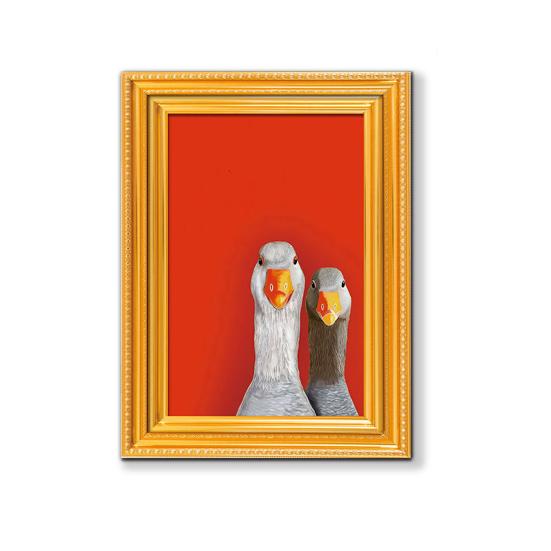 1/5/6Pcs Drinking Animal Cat Refrigerator Magnet Vintage Wooden Frame Animal Fridge Magnet Home Kitchen Office Decoration Animal Lover Gift