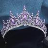 Baroque Bridal Crown Princess Girls Tiaras Birthday Hair Accessory Elegant Wedding Headwear for Brides Headbands