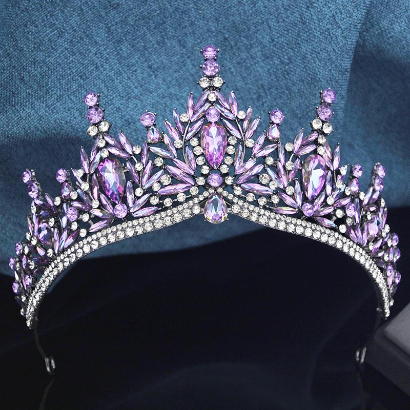 Baroque Bridal Crown Princess Girls Tiaras Birthday Hair Accessory Elegant Wedding Headwear for Brides Headbands