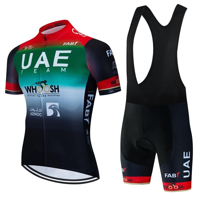 2025 UAE Team Maglia da Ciclismo a Manica Corta per Mountain Bike Set Maillot Ciclismo da Uomo Estiva Traspirante Abbigliamento da Ciclismo Asciugatura Rapida