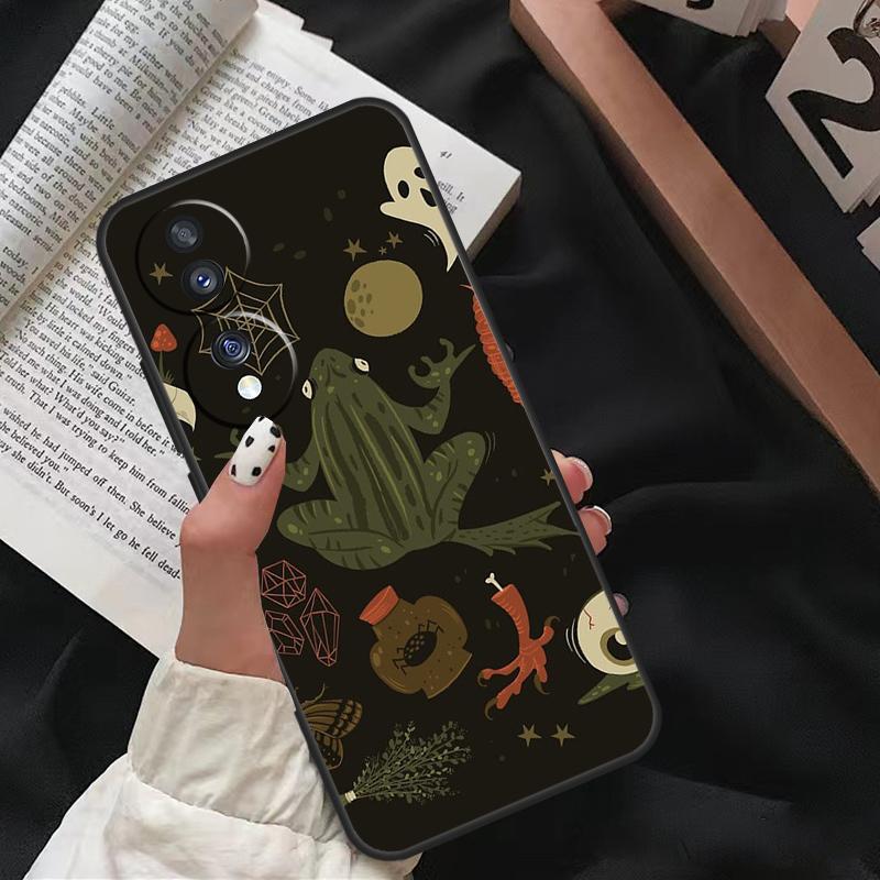 Witch Frog For Honor Magic 5 6 7 8 Pro Case For Honor 200 400 70 90 Lite X8c X8b X9a X9b X9c X9d Win RT
