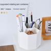 360-Degree Rotating Pen Holder Desktop Storage Box Office Multi-Functional Creative Large Capacity Cute Girl Heart Ins