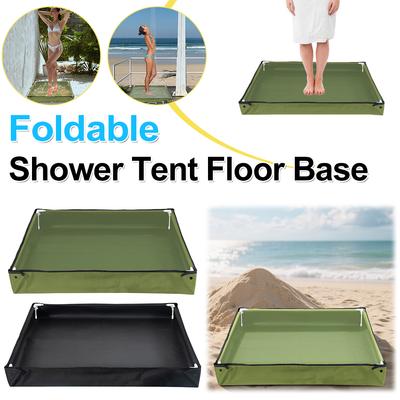 Folding Camping Shower Tray Tent Floor Base Outdoor Foot Bath Pool Portable Shower Pan RV Shower Basin Base For Camping Travel