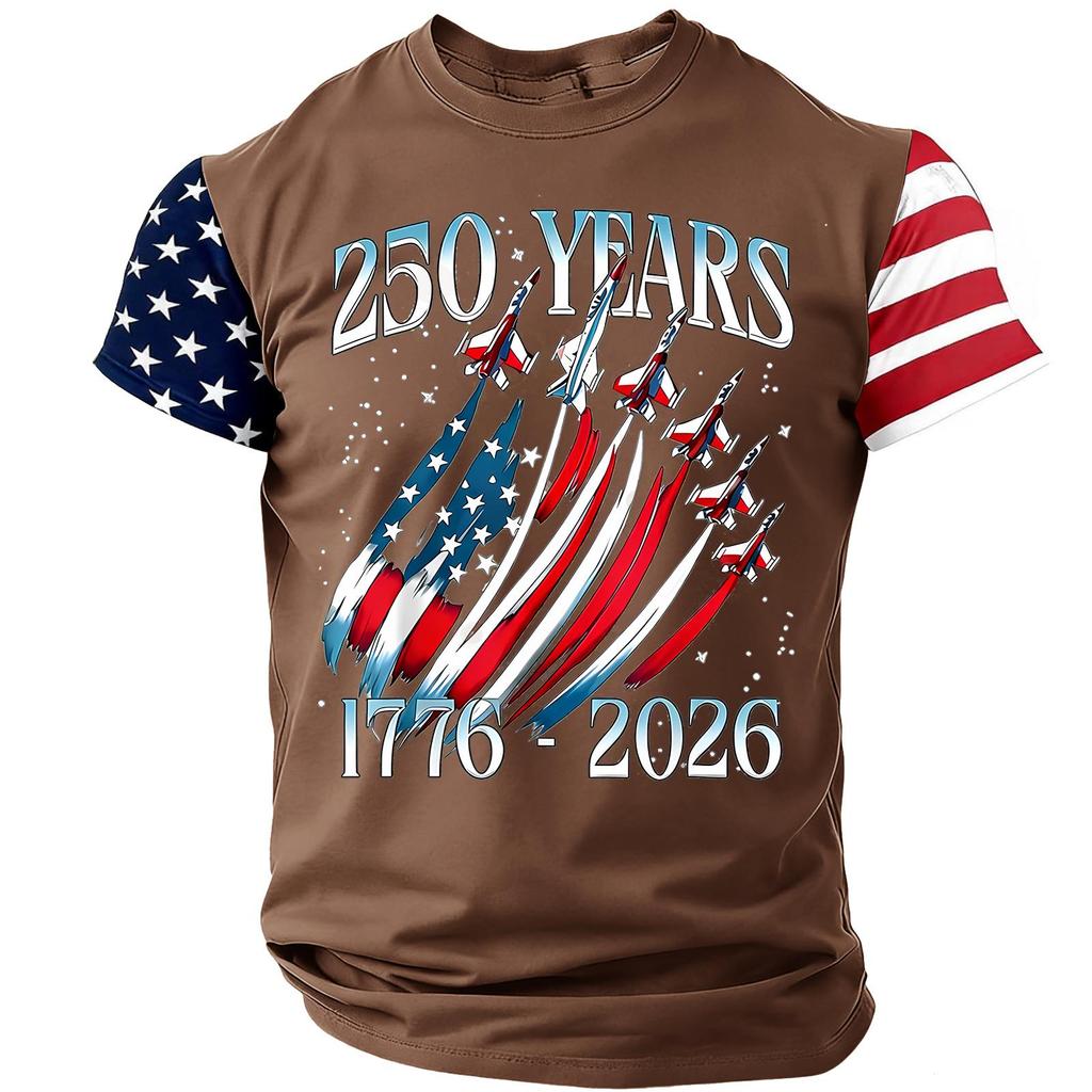 Men's Casual Round Neck Lightweight Breathable Short-Sleeve Top