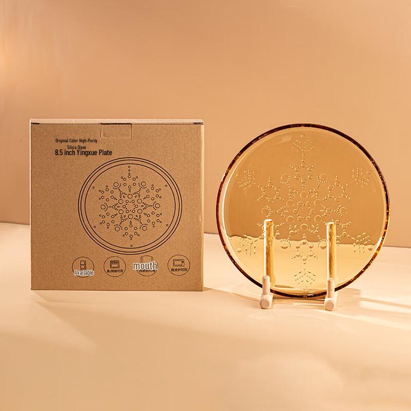 Nordic 8.5-inch Glass Plate Set