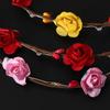 Mori Girl Korean Rattan Light-Up Flower Garland Hair Headband