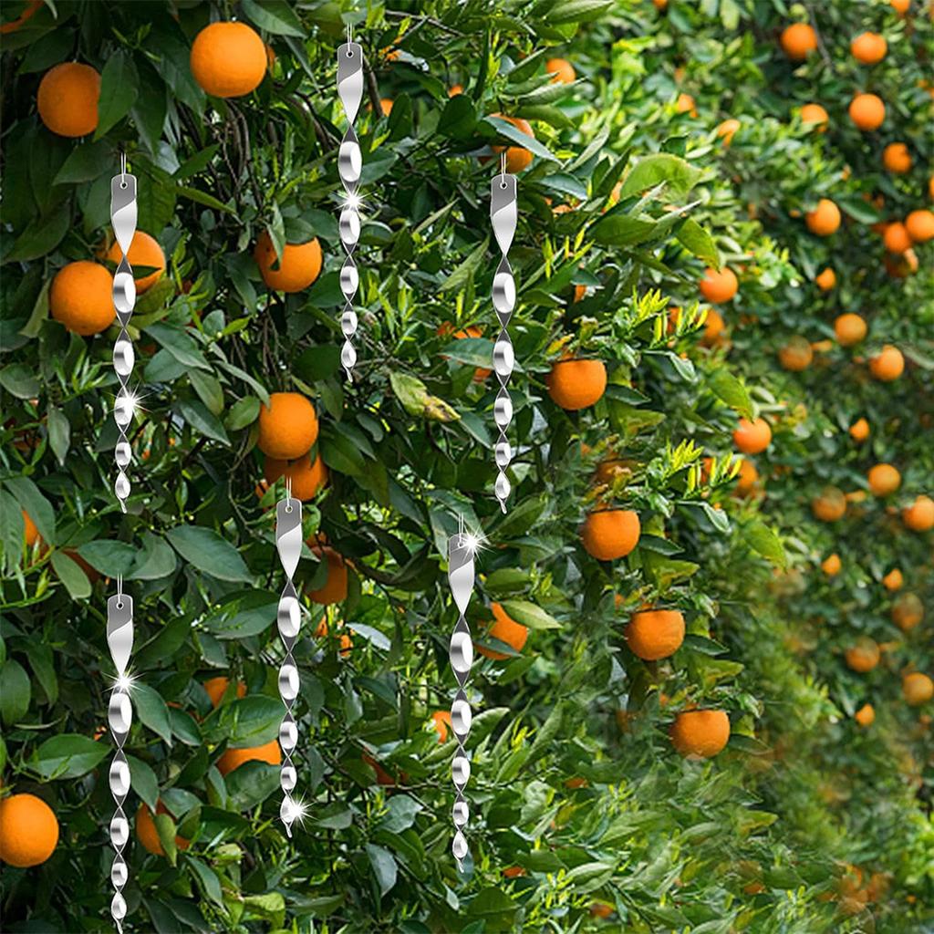 Vogelabwehrstab für den Außenbereich Reflektierender Abschreckstab Spiralvogelabwehr Reflektierender Stab Landwirtschaftliche Vogelabwehrdekoration