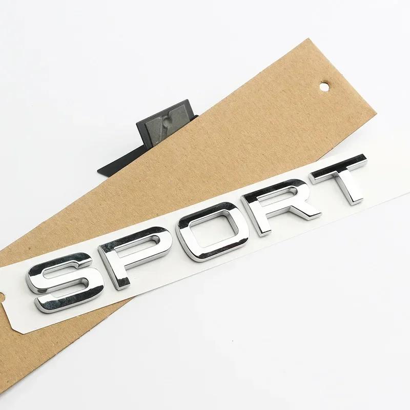 3D ABS SPORT Letters Emblem Rear Trunk Badge Sticker for Rover Discovery Evoque L494 L320 Car Styling Accessories