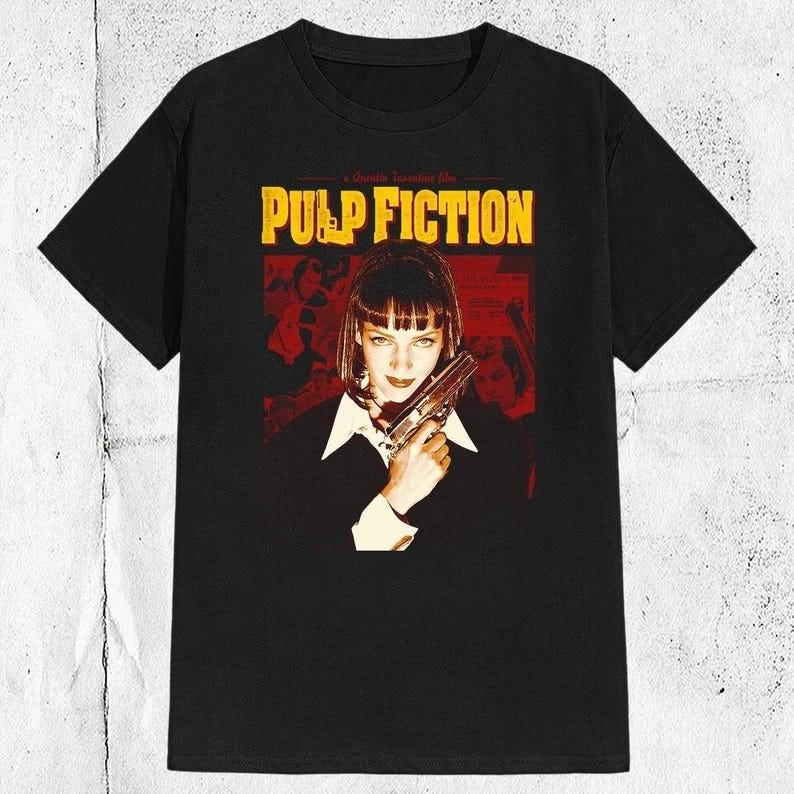 90s Pulp Fiction Movie Unisex T-Shirt S разноцветный