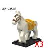 Military Building Blocks Medieval Solider Knights Equipments Mount War-Horse Wolf Flag Vests Shields Fiery Dragon Mini Blocks