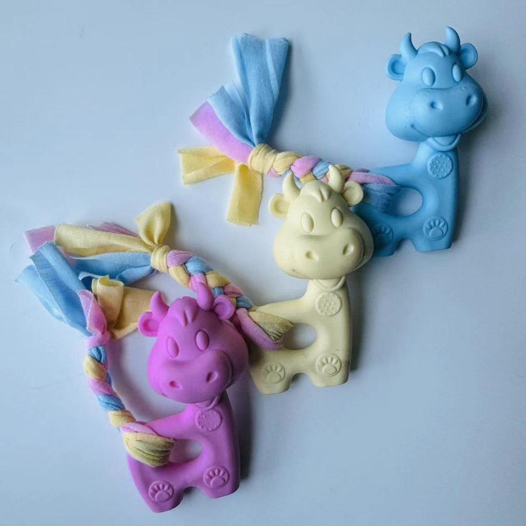 Durable TPR Teething Dog Toys for Golden Retrievers and Corgis - Bite-Resistant Cleaning Sticks and Balls