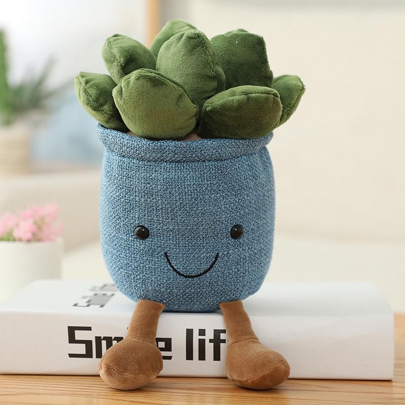 Creative Plush Tulip Succulent Ornaments – Fun Simulated Potted Decor for Home, Study, or Living Room
