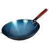 Old-Fashioned Cast Iron Non-Stick Wok for Stir-Frying on Home Gas Stove, Round Bottom Frying Pan