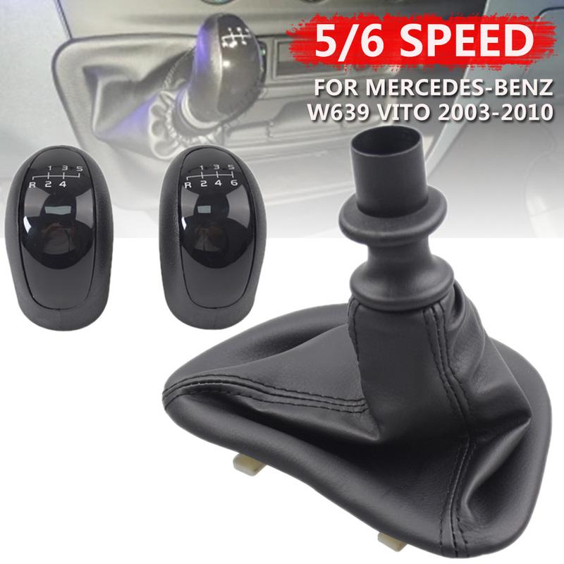 For Mercedes VITO VIANO W639 2003 2004 2005 2006 2007 2008 2009 2010 6 Speed Gear Shift Knob With Shift Knob Gaitor Boot Cover