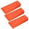 3Pcs 14cm Orange Plastic Felling Wedge Felled Chock Tree Cutting Wedge Spiked Wedge Woodcutting Tool