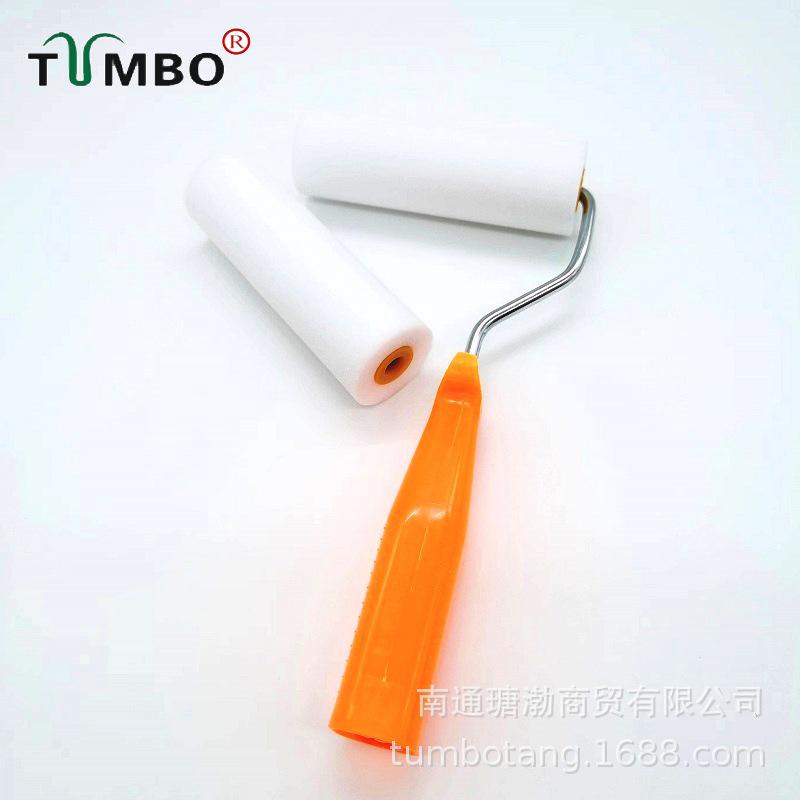 4-inch Flat Head Water-based Sponge Paint Roller for Wall Edging and Touch-up 4-inch Water-based Sponge Rollers, 20 pcs