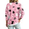 Lässige Damen-Jacke mit langen Ärmeln und Halloween-Print für Partykostüme und den Alltag
