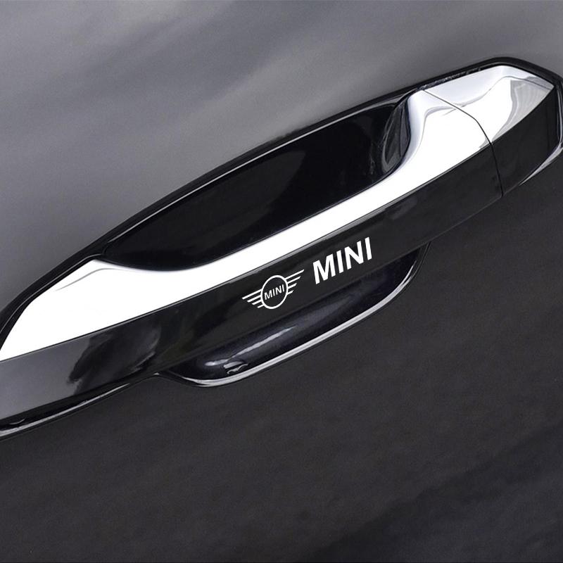 4 stk. Klistremerker for bildørhåndtak Dekaler for dekk og bakspeil For Mini Cooper One S Clubman R50 R53 R56 R60 F55 F56 R57 R58 R59