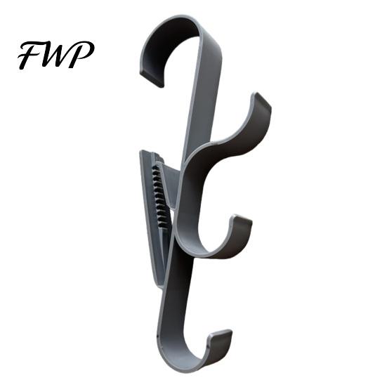 Non-invasive Pool Bracket Hooks Adjustable Swimming Hanger Drill-Free U-shaped Hook Installation Durable Multifunctional Storage for Poles Hardware